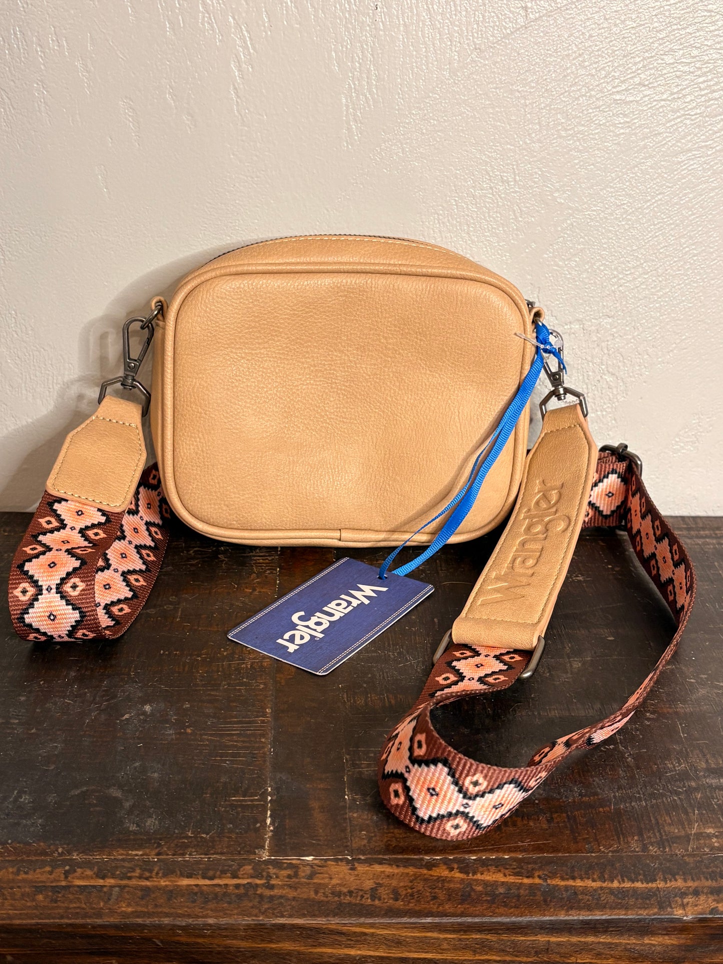 Wrangler Tan & Brown Aztec Mini Crossbody