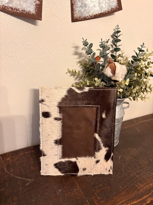 Jenna Cowhide Picture Frame