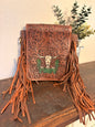 Tooled Leather Longhorn Crossbody