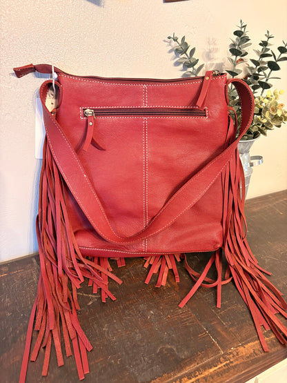 Red Leather / Cowhide Purse