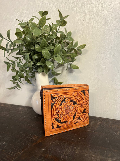 American Bison Tooled Wallet