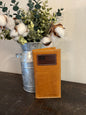 American Bison Leather Long Wallet with American Flag
