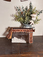 Tooled Leather & Cowhide Clutch / Crossbody