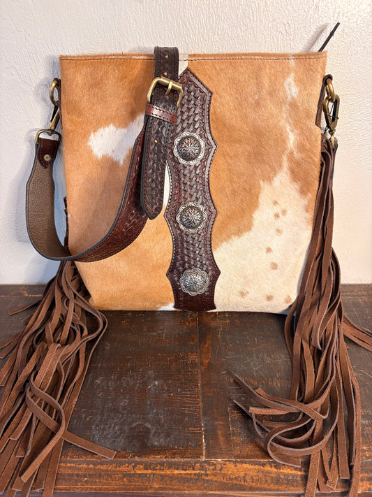 American Bison Concealed Carry Cowhide & Leather Crossbody