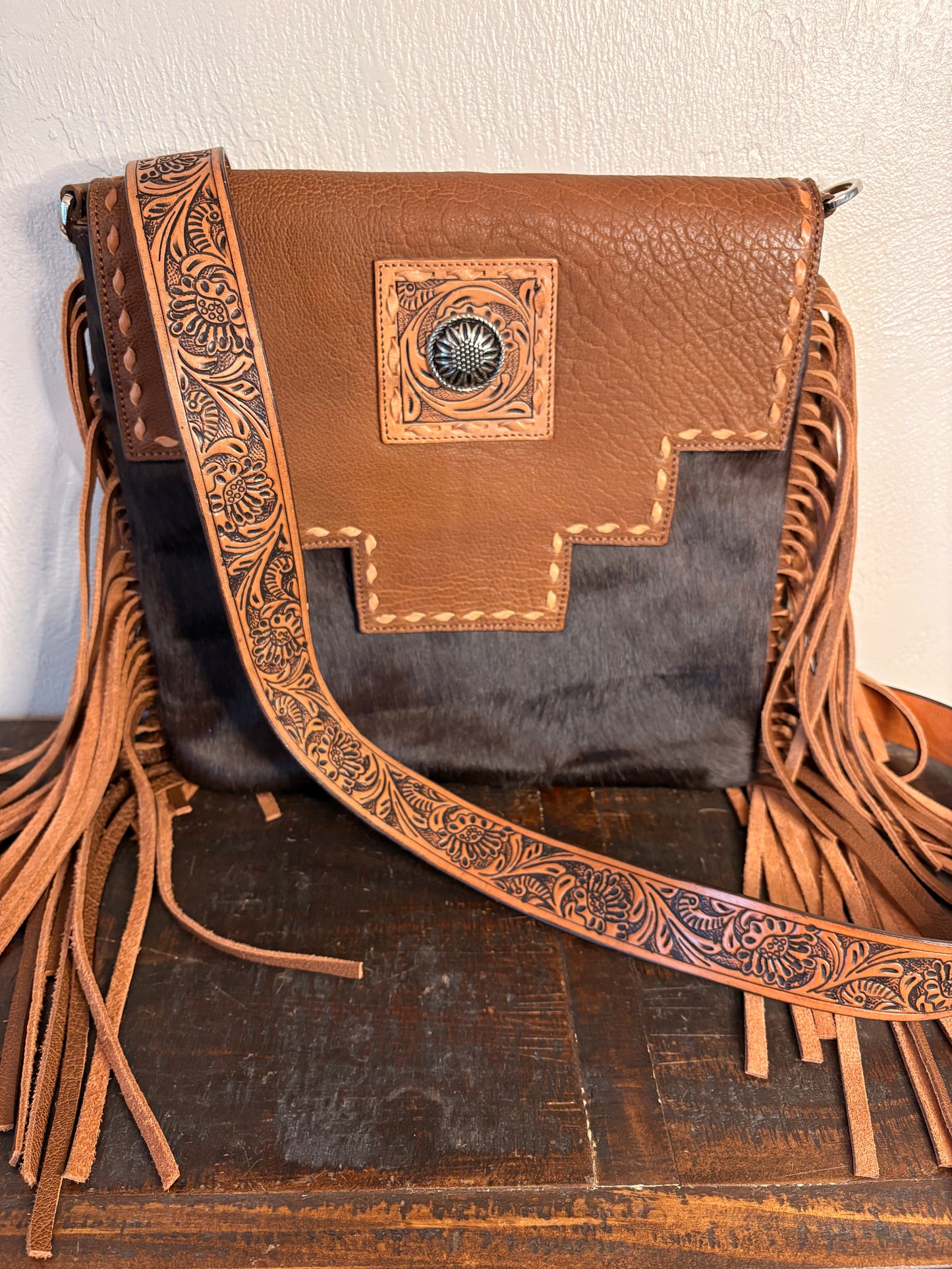 Red Dirt Hat Co. Concealed Carry Cowhide & Leather Crossbody