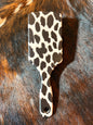 Cow Print Hair Brush
