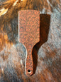 Brown Tooled Hair Brush