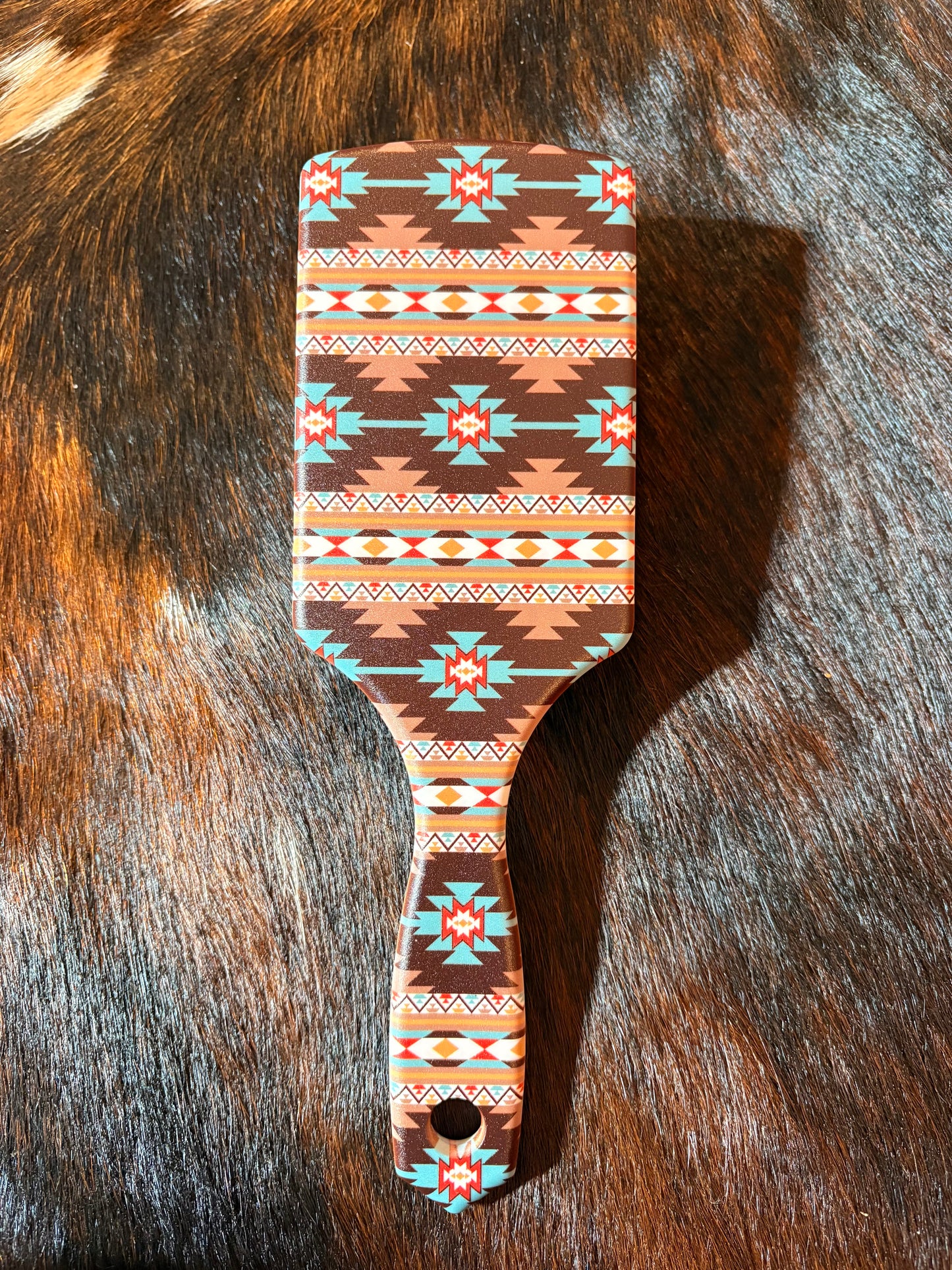 Brown Aztec Hair Brush
