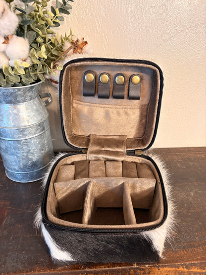 Tooled Leather / Cowhide Jewelry Box