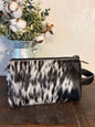 Black & White Cowhide Cosmetic / Toiletry Bag