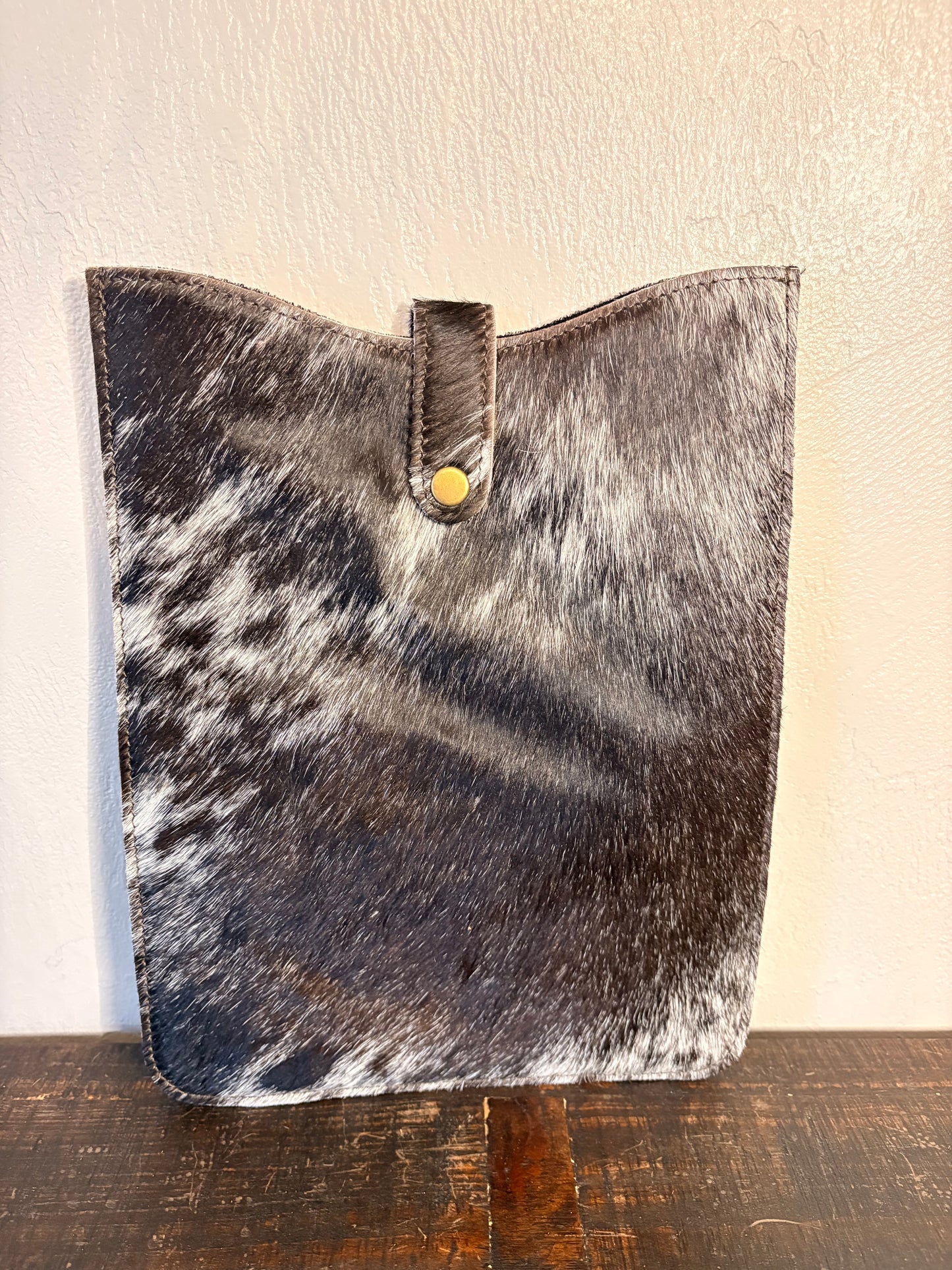 Black & White Cowhide iPad Sleeve