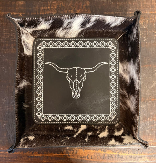 Cowhide & Leather Catch All