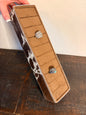 Brown & White Cowhide Ring Holder