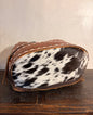 Cowhide & Leather Cosmetic / Toiletry Bag