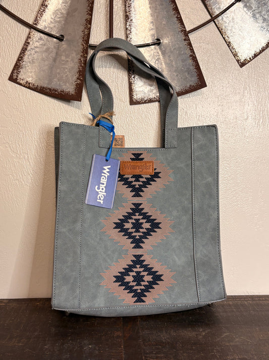 Blue Wrangler Aztec Bag