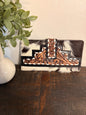 Tooled Leather and Cowhide Wallet