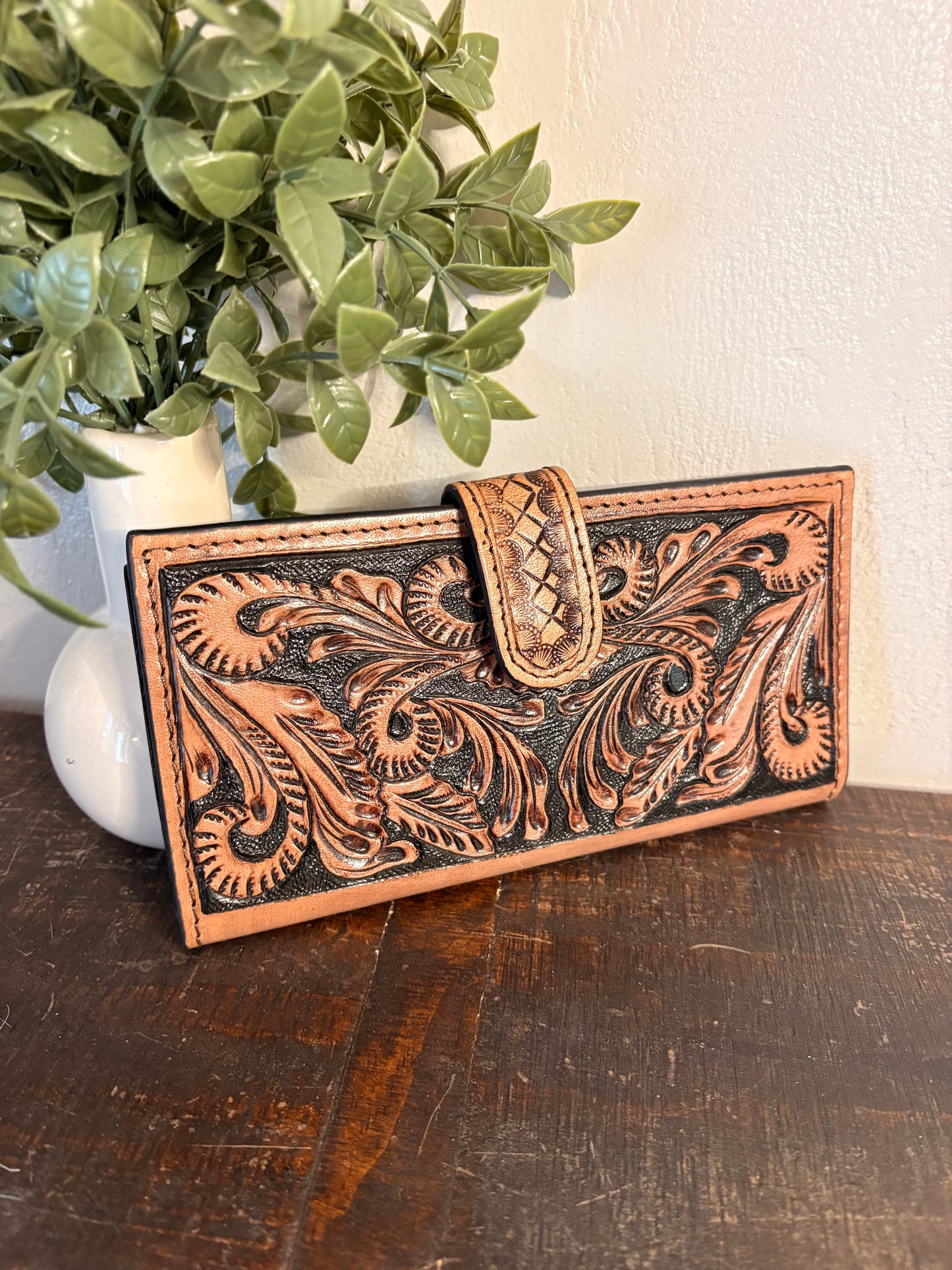 Tooled Leather Wallet