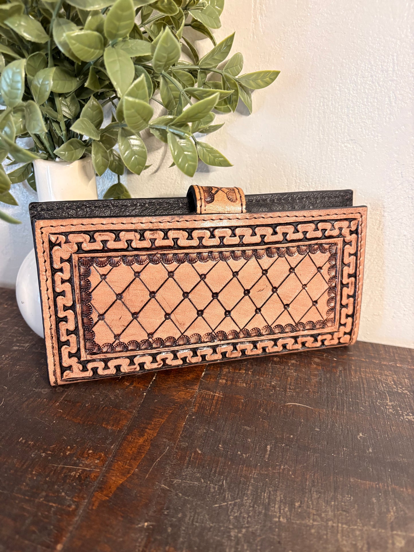 Tooled Leather Wallet