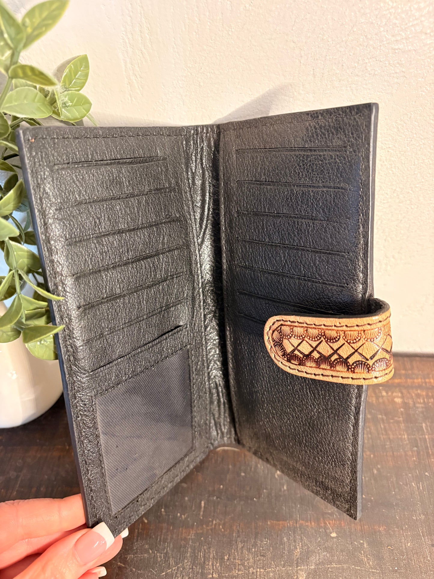 Tooled Leather Wallet