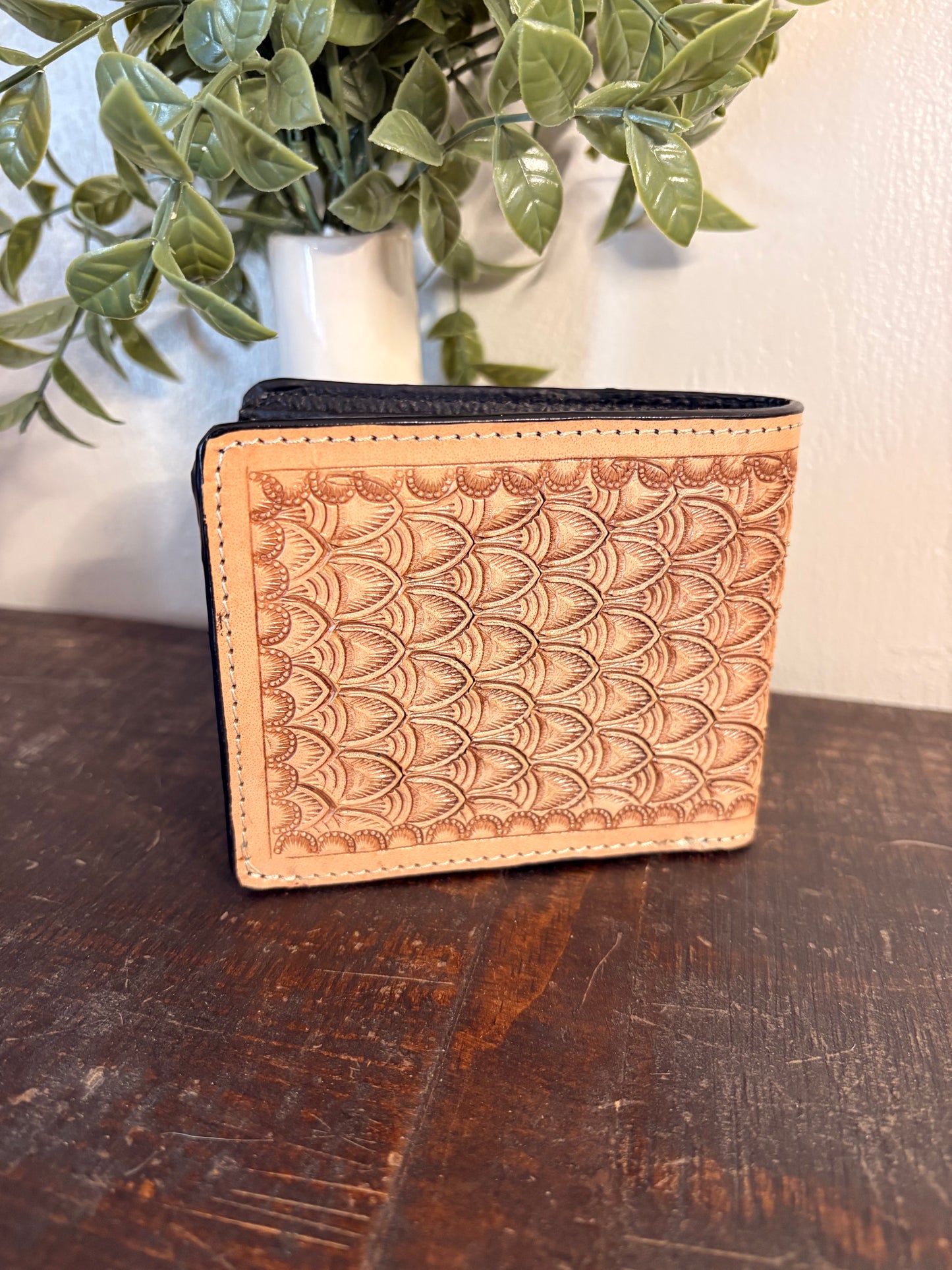 Tooled Leather Wallet