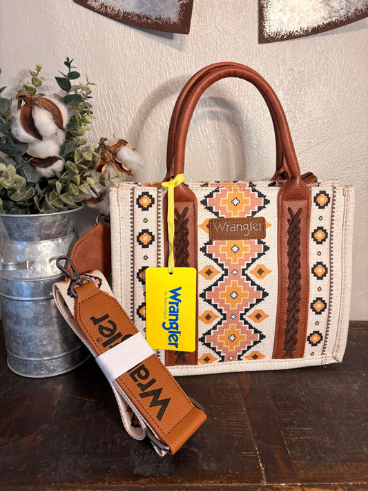 White Wrangler Crossbody / Tote