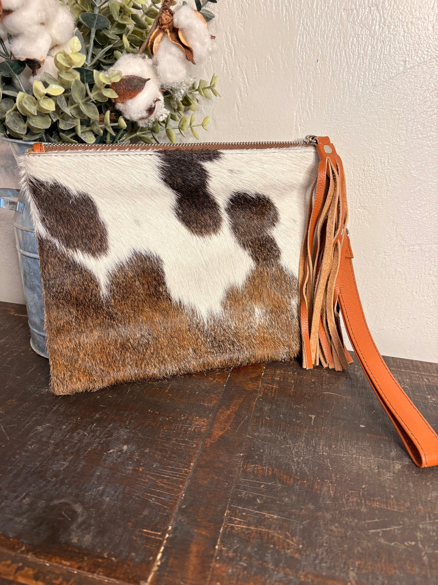 Cowhide Clutch