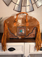 Leather and Cowhide Duffle Bag