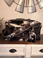 Black and White Cowhide Duffle Bag