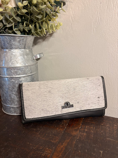 American Bison Leather and Cowhide Wallet