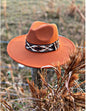 Orange / Aztec Felt Rancher Hat