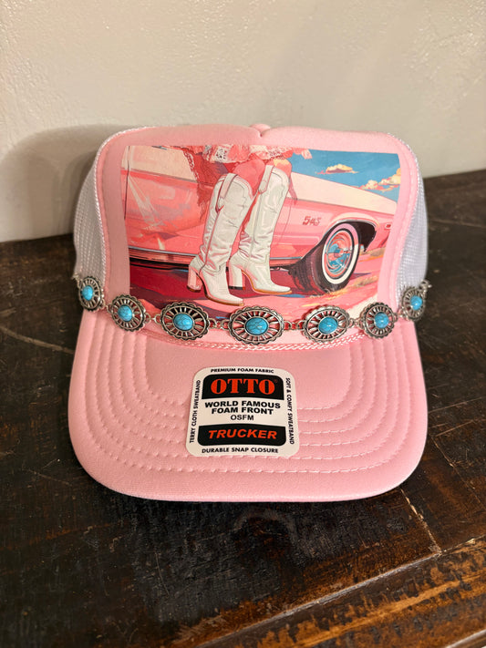 " White Boots " Trucker Hat
