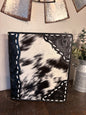 Black and White Cowhide / Tooled Leather Planner