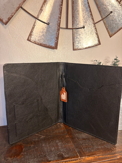Black and White Cowhide / Tooled Leather Planner