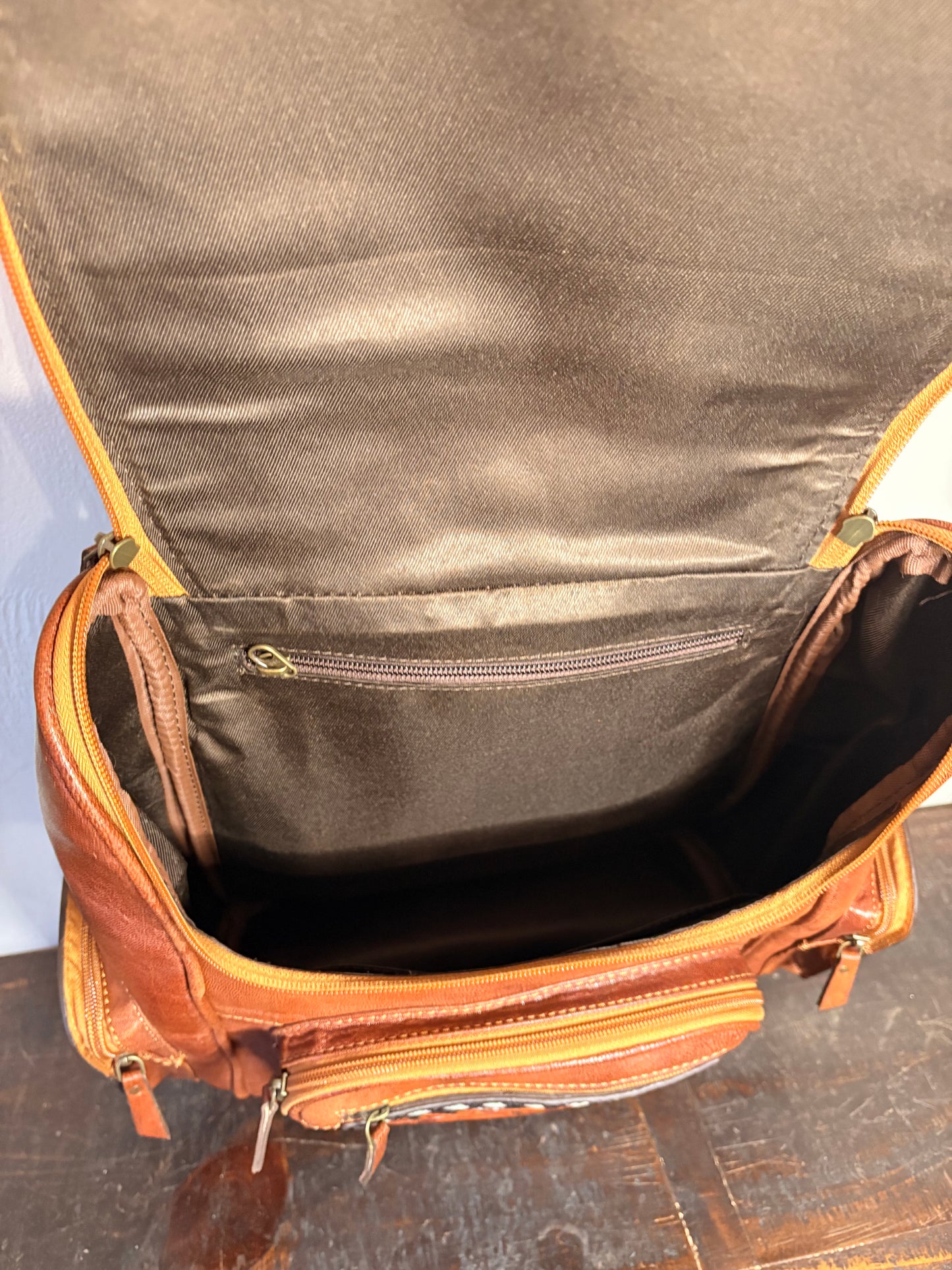 Tooled Leather Backpack