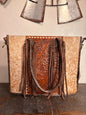 Katie Cowhide and Tooled Leather Purse