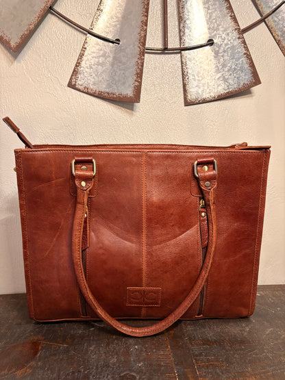 Roper Cowhide and Tooled Leather Purse