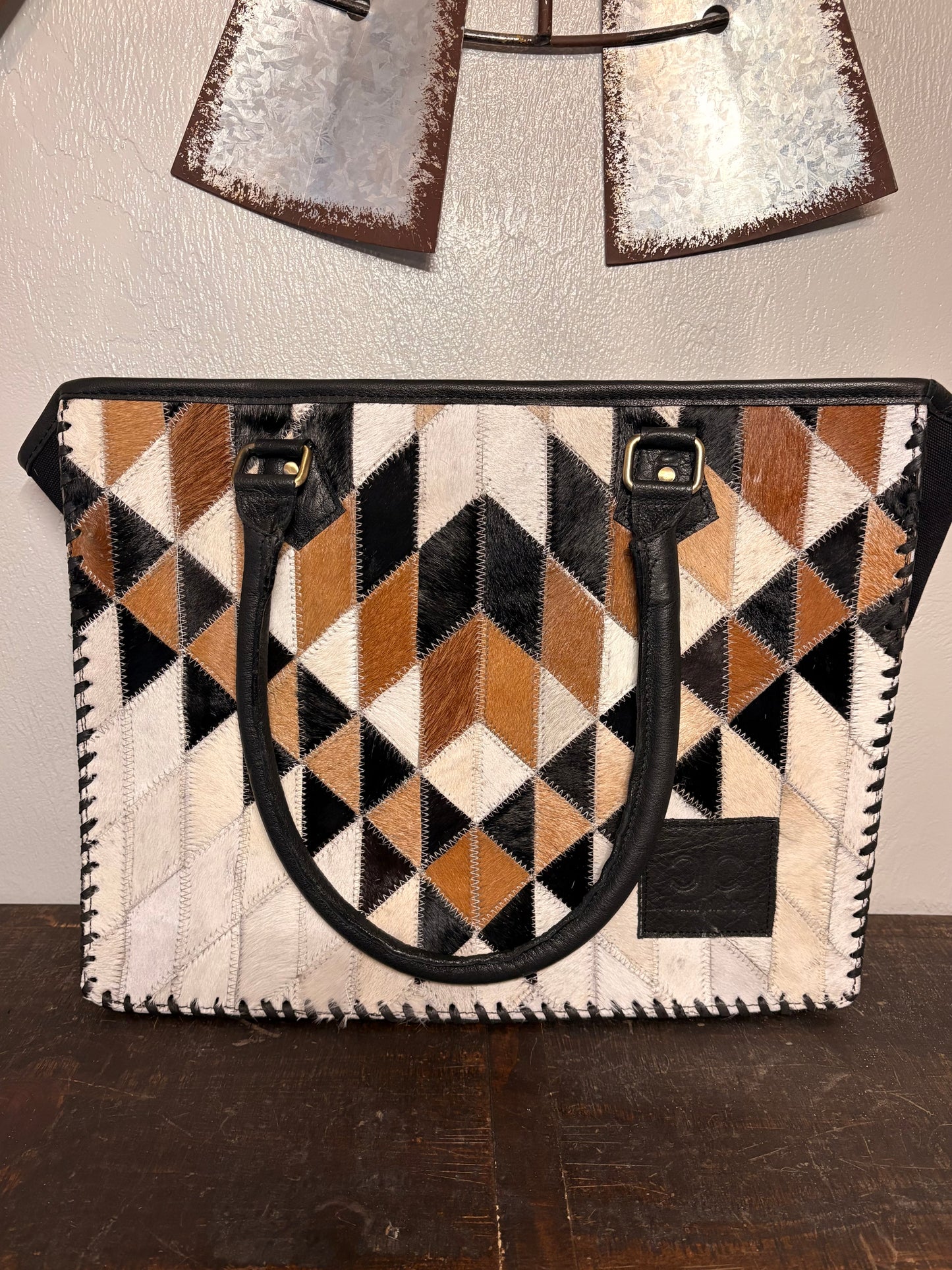 Josephine Cowhide Tote , Laptop Bag
