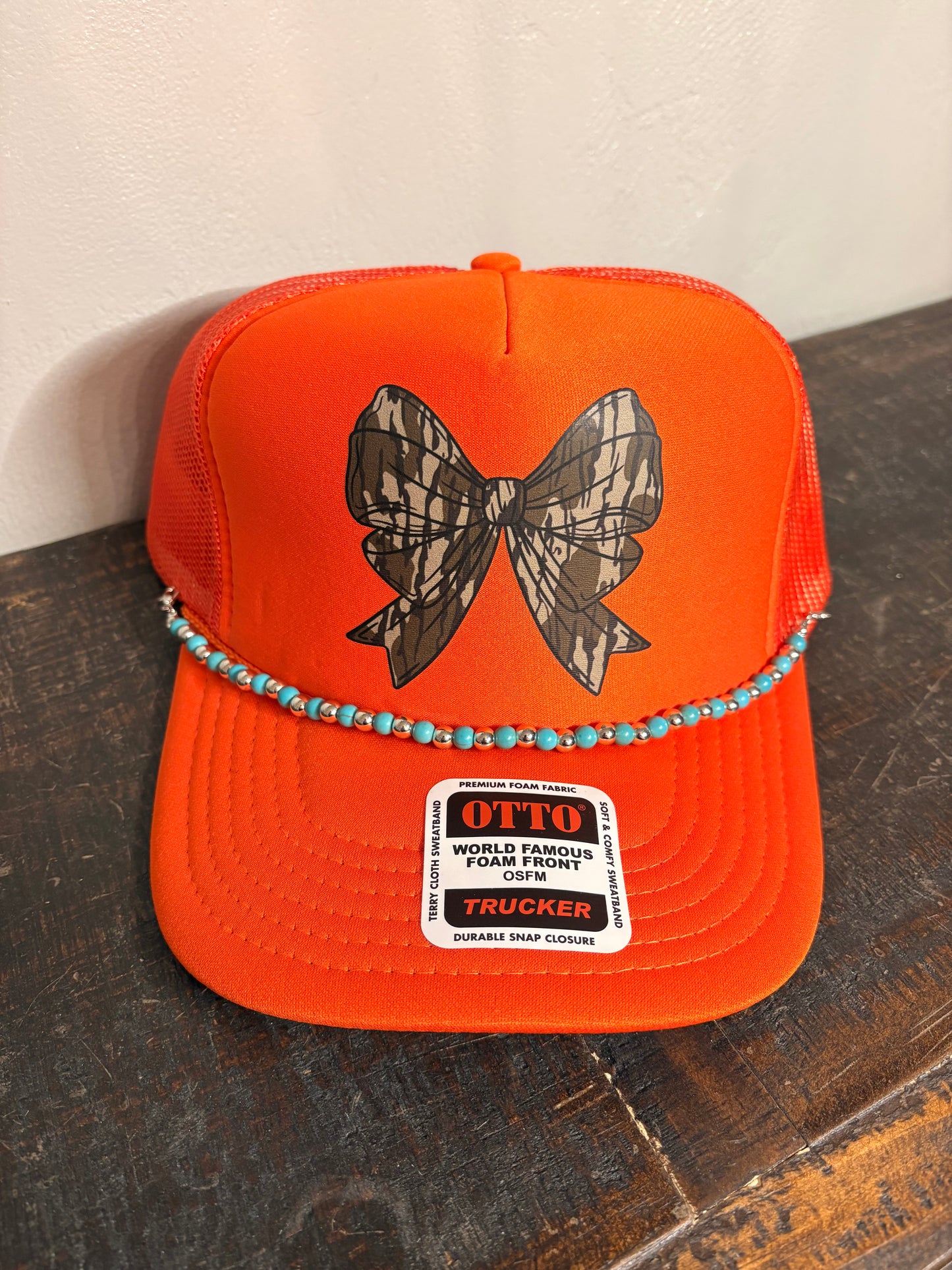 " Hunter Orange  " Trucker Hat