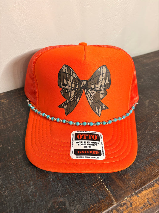 " Hunter Orange  " Trucker Hat
