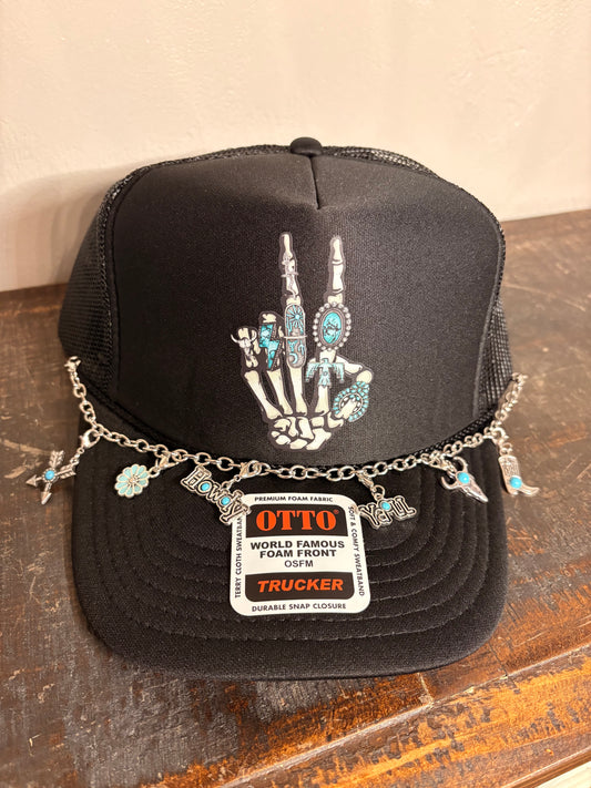 " Skelly Hand " Trucker Hat