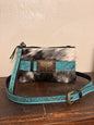 Turquoise Buckle Crossbody / Clutch