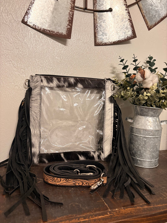 Clear Cowhide Concert Bag
