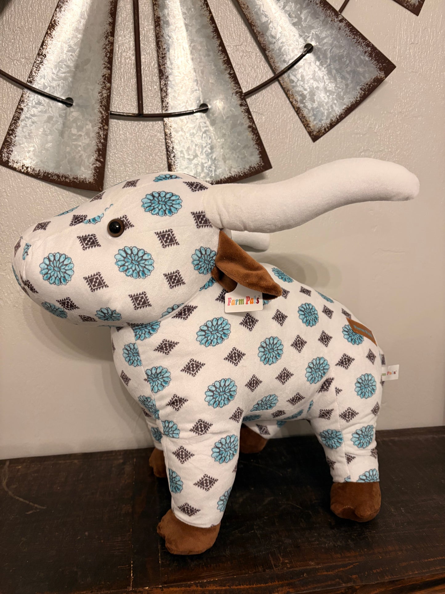 Concho Print Longhorn Farm Pal