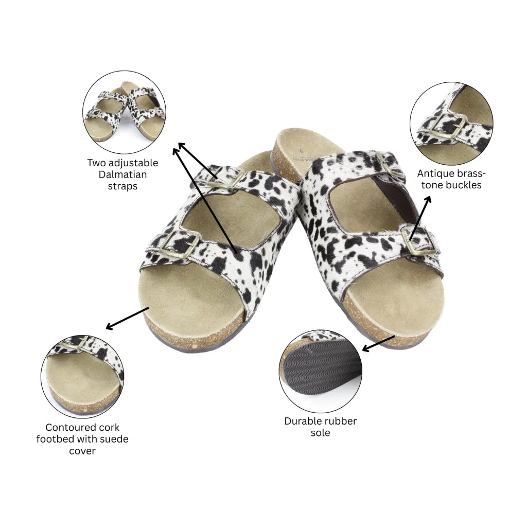 American Bison Cowhide Sandals