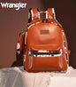 Brown / Cow print Wrangler Backpack