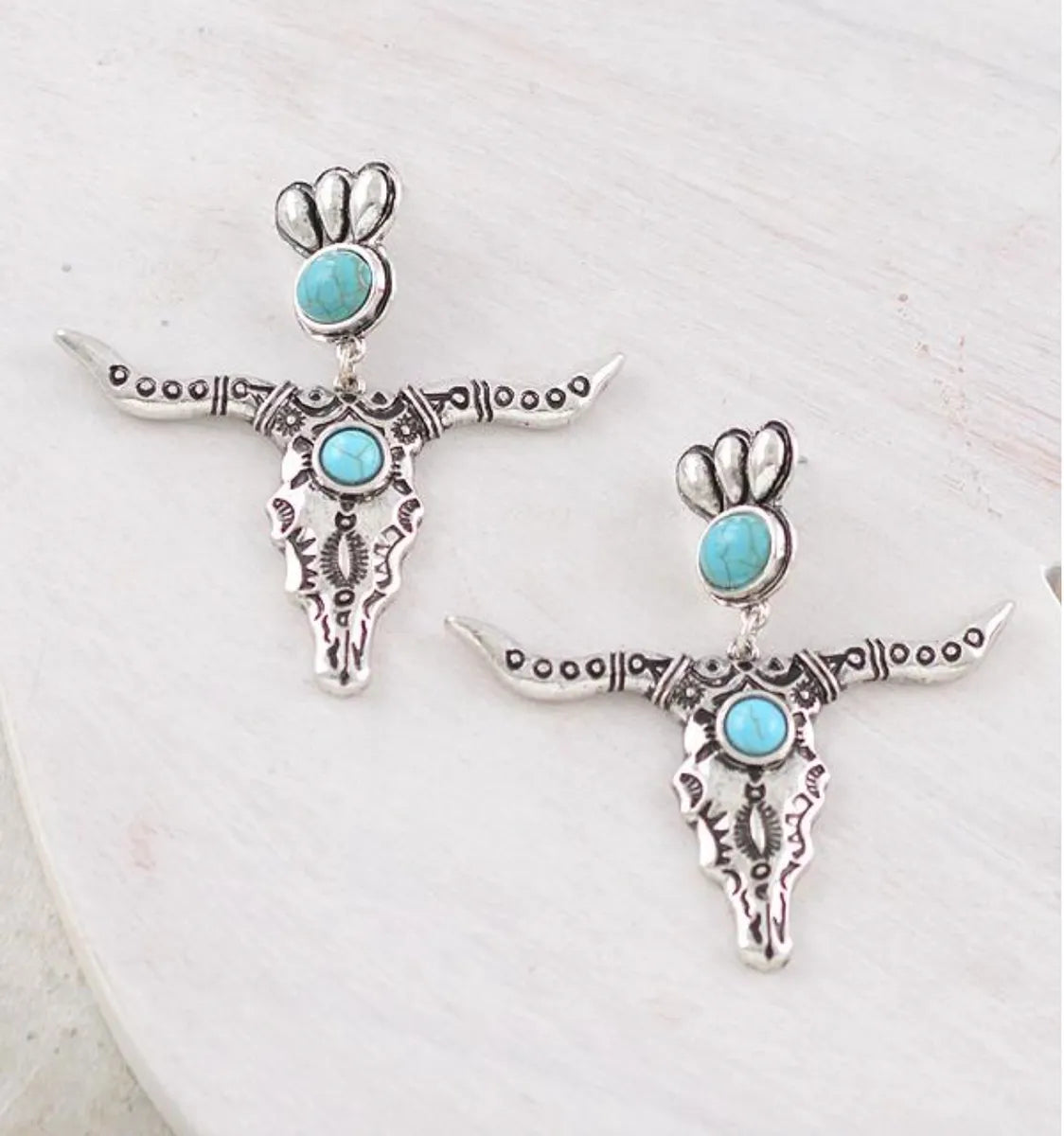 Steer Skull Earrings
