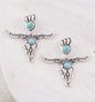 Steer Skull Earrings